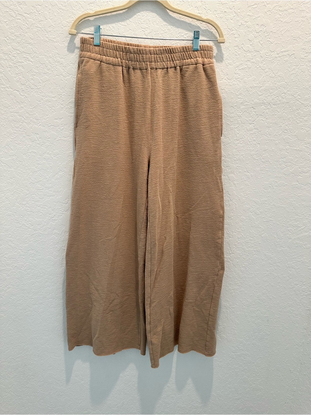 NWOT The WESTSIDE Wide Leg Sweat Pants and Top in Camel